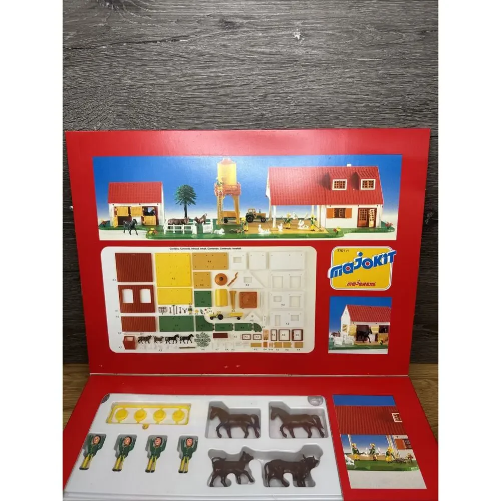 Majorette Majokit France Construction Playset Giant Farm Kit – 200 Pieces New